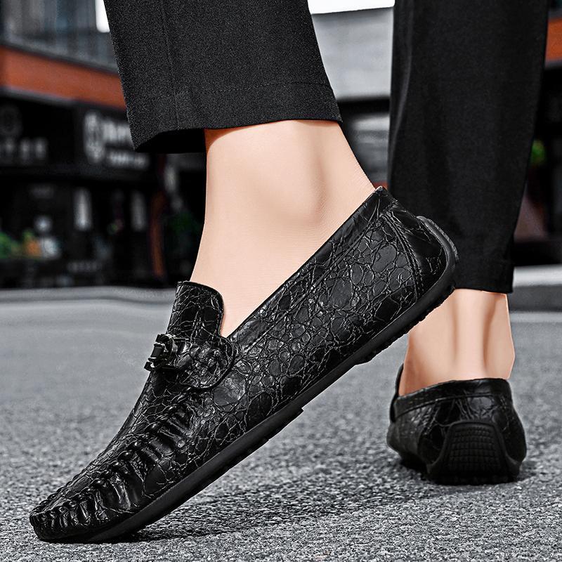 Модные высококачественные лоферы из коровьей кожи, слипоны, обувь для вождения, повседневные мягкие мокасины, брендовая роскошная модельная обувь, классическая кожаная обувь для ходьбы