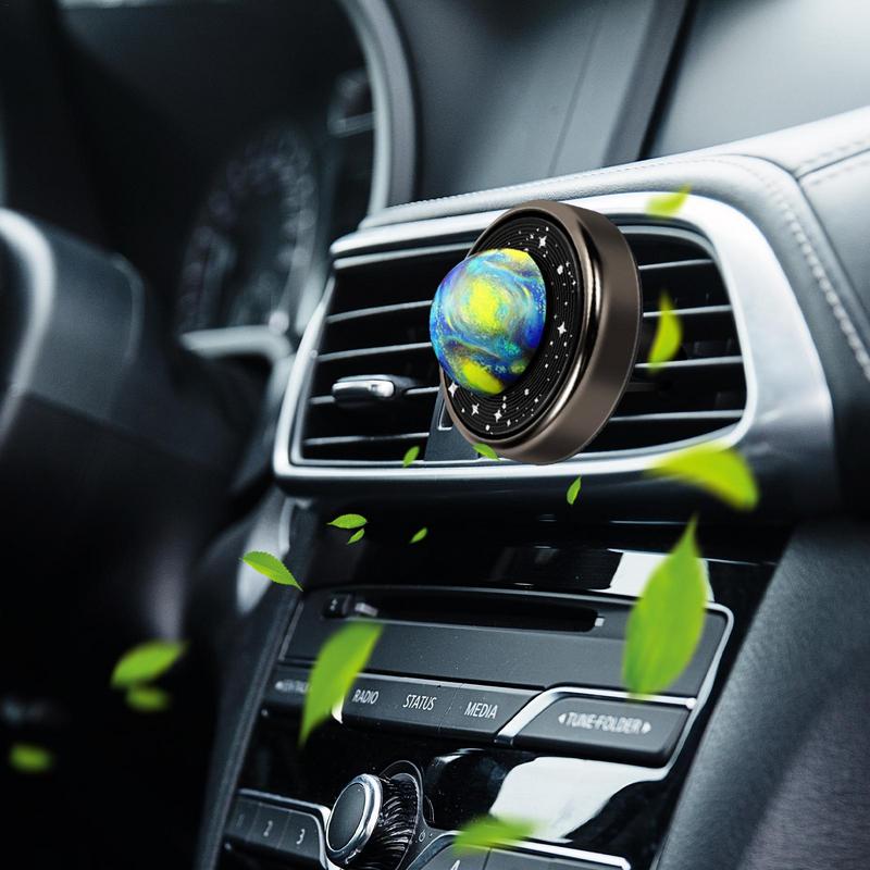 Автомобильный диффузор, вентиляционный зажим, декоративный вентиляционный зажим в форме планеты, ароматерапия для автомобиля, простая установка, многофункциональный салон автомобиля