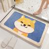 Cute Bathroom Mat Absorbent Bath Rug Non-Slip Floor Mat Imitation Cashmere Doormat Soft Bathtub Side Carpet Entrance Door Mats