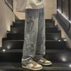 Pentagram Men's High-Street Fashion Wide-Leg Jeans: Autumn/Winter Loose-Fit for Teens