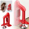 Door Stopper Security - Portable Door Lock For Travel -theft Door Blocker Hotel Room Apartment Security - No Drilling Garage Door Support
