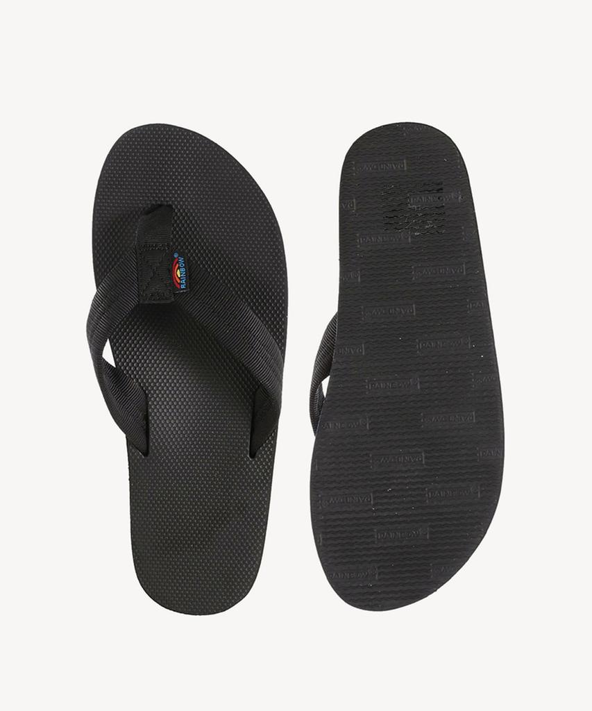 Rainbow Sandals Лимитированная серия Черные резиновые сандалии Шлепанцы