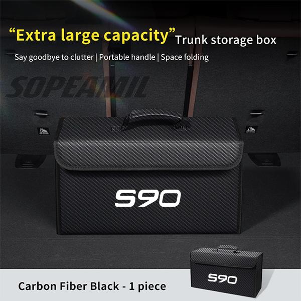 Volvo XC40 XC60 XC70 XC90 V40 V50 V60 V70 V90 S40 S60 S80 S90 C70 Car Trunk Storage Box Organizer Foldable Stowing Tidying Bag KF2