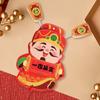 Festive Chinese God of Wealth Fridge Magnets Traditional New Year Fridge Stickers  Spring Festival