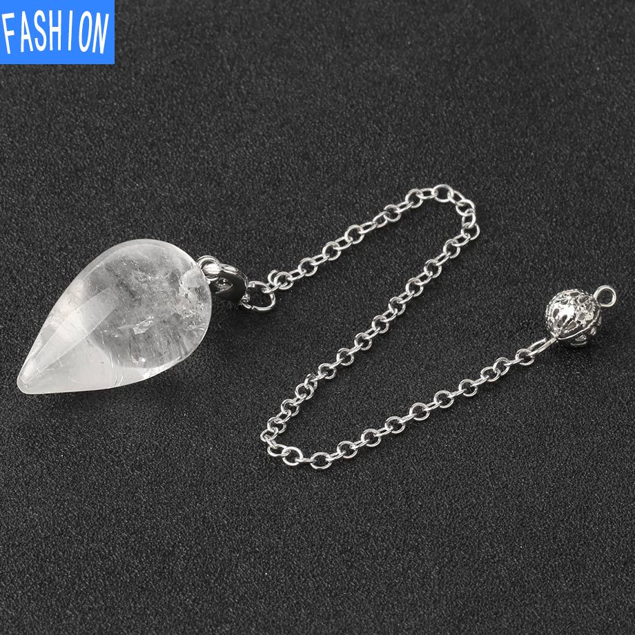 Капля воды, аметист, персонализированная универсальная независимая упаковка, подвеска-маятник из натурального кристалла