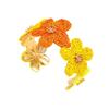 Colorful Raffia Grass Bracelet Vintage Hand Ring Handmade Woven Flower Bangle  Unisex