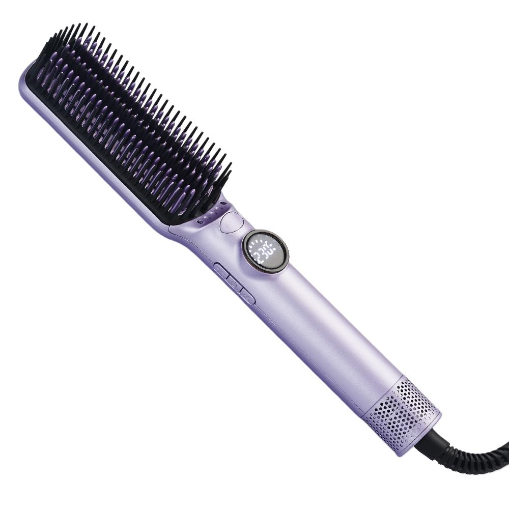 Professional Electric Straightening Comb Fashion Fast Heating Ceramic Hair Straightener Popular Straightening Comb Brush