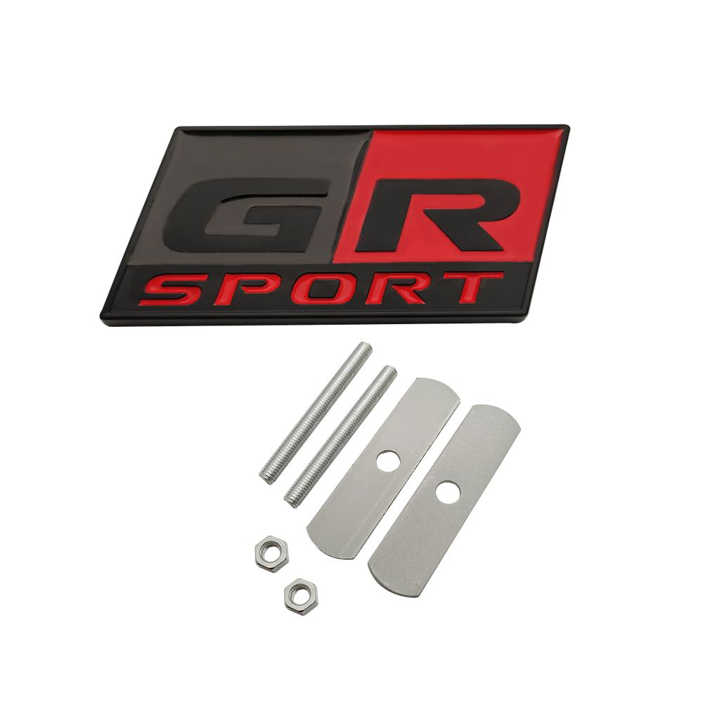 HAX1 Car Styling GR SPORT Emblem Sticker Badge 3D Metal Decal For Toyotas supra GR YARiS RS REIZ COROLLA Camry VIOS car styling