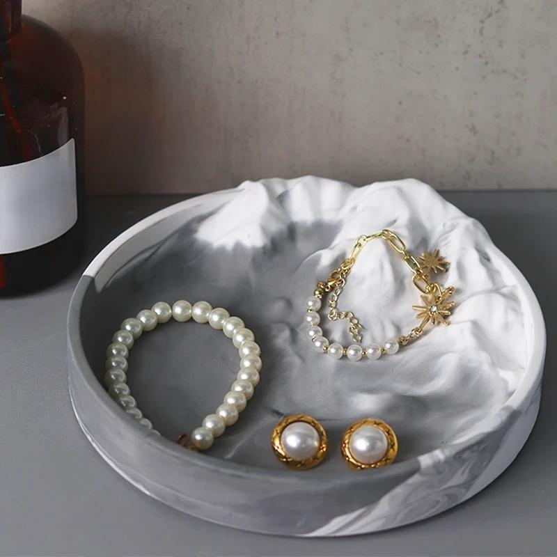 Креативный поднос ручной работы в форме горы, силиконовая форма, неправильный поднос для хранения, гипсовая эпоксидная смола, тарелка для украшений, форма для литья поделок