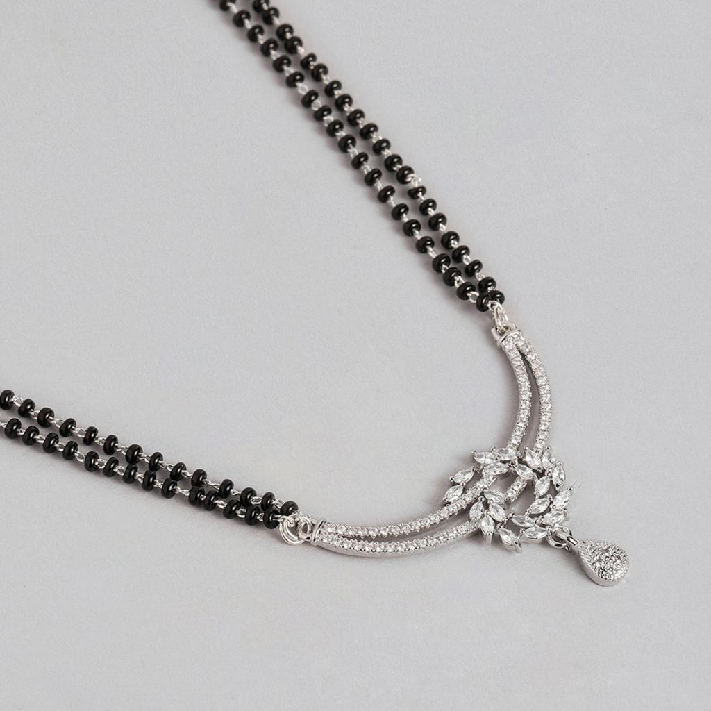 Abdesigns Короткая Алмазная Мангалсутра, Посеребренная Индийская Мангалсутра, Болливудская Актриса Мангалсутра, Американская Алмазная Мангалсутра