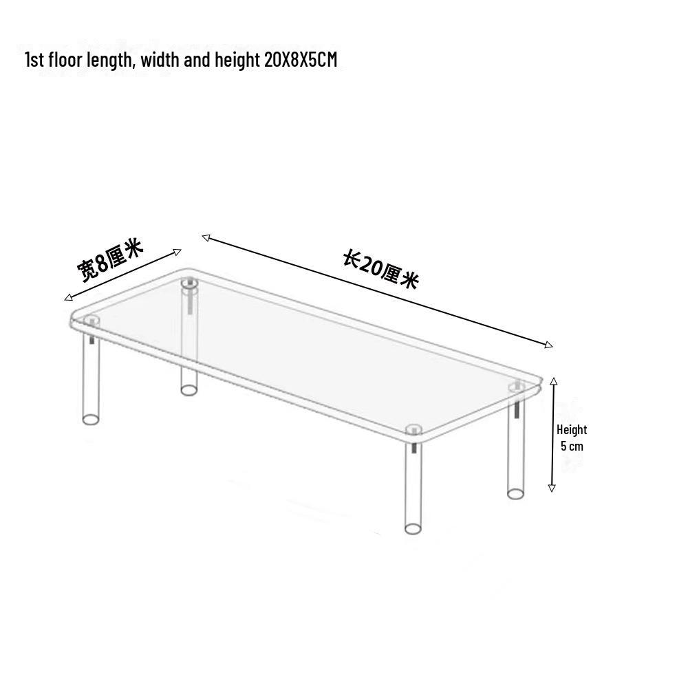Акриловая многослойная ступенчатая стойка для коллекционных предметов Pop Mart Blind Box