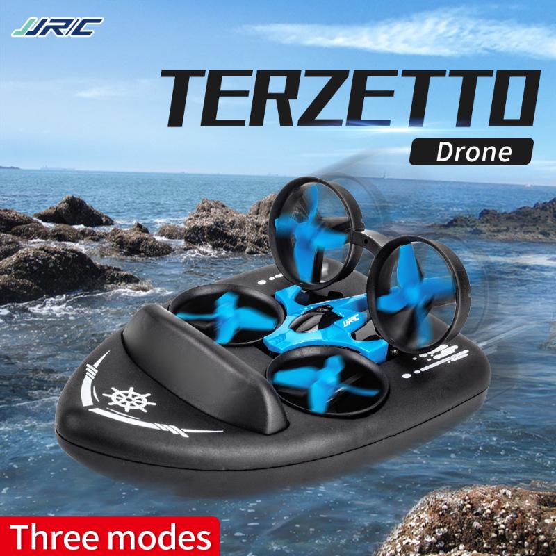 JJRC H36F Мини-дрон TERZETTO 3 в 1 Вода Режим GroundAir 3 режима удержания высоты Безголовый режим RC