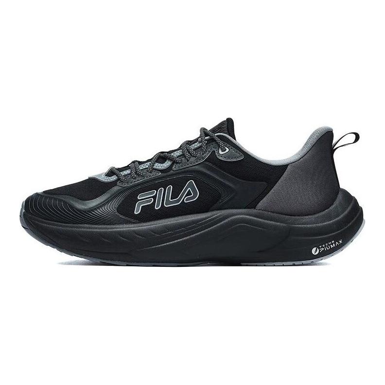 Fila Wolf Удобная Модная Ткань Синтетическая Кожа Низкий Верх Кроссовки для Бега Мужские кроссовки Реактивный Черный A12M231211FSL