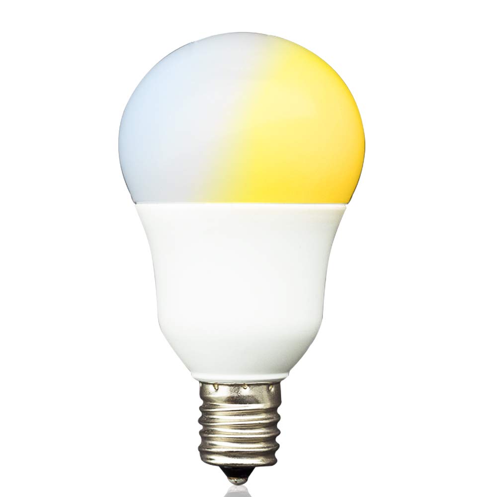 Kyodo Lighting Светодиодная лампа E17, эквивалент 40 Вт, с регулируемой яркостью и цветовой температурой (GT-B-5W-CT-2) Дневной БелыйТеплый Белый 5 Вт Светодиодный Беспроводной Пульт