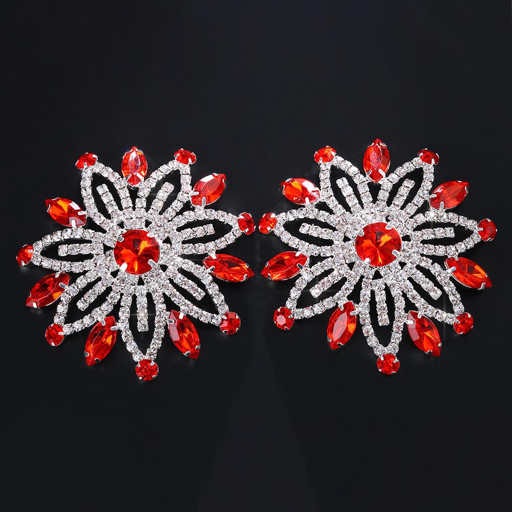 Stonefans пара красных цветов на груди нашивка на соски наклейки без пирсинга фестиваль ювелирных изделий сексуальные пирожные на сосках наклейки на лепестки груди