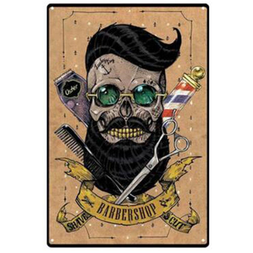 Ретро-постер для парикмахерской, винтажные металлические жестяные вывески, доска для украшения стен парикмахерской, жесть 20x30 см