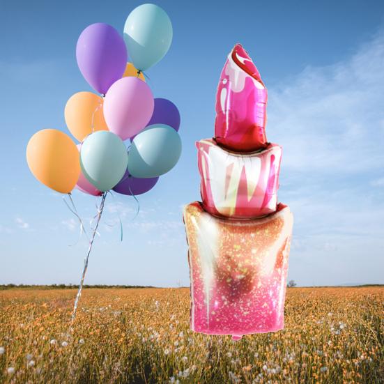 Помада Форма Воздушный Шар Свадьба Валентина Гостиная Декор Торт Праздновать Поставки