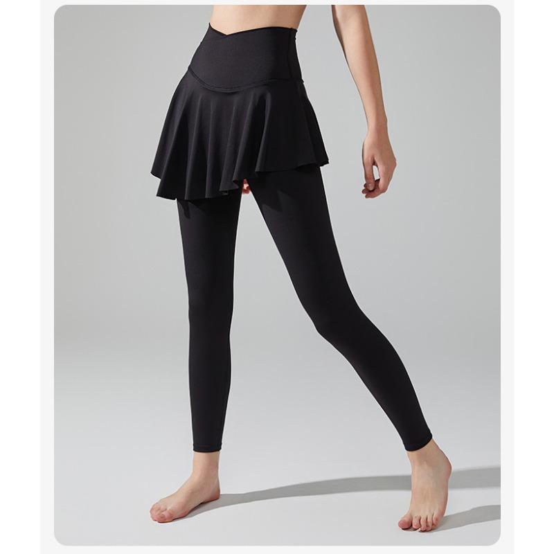 Женские летние лайкровые спортивные брюки с высокой талией, закрывающие бедра, для йоги, юбка, брюки