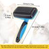 Self cleaning Pet Slicker Brush Plastic12cmWide One Button Hair Release for Dog Cat Shedding Floating Fur Home Grooming Supplies