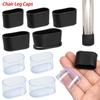 4Pcs New Socks Round Bottom Chair Leg Caps Silicone Pads Non-Slip Covers Furniture Feet