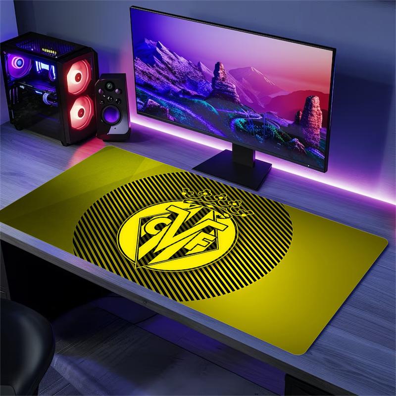 Villarreal Club de Fútbol Print Cushion Non-slip Laptop Tablet Big Mousepad XXL Mat Mini PC Playmat With Lock edge