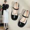 Mary Jane Women's Shoes Summer and Autumn New Small Fragrant Wind Shallow Mouth French Large Size Good-looking Versatile Single Shoes Flat Bottom Sm