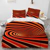Комплект пододеяльника с 3D визуальной иллюзией и геометрическим рисунком, чехол для одеяла HD для детских постельных комплектов, постельное белье, декор для спальни