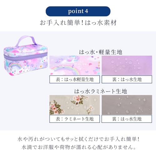 COLORFUL CANDY STYLE Vanity Lunch Bag, Water-Repellent and Lightweight, with Milky Sweets Candy A La Mode Design. Water-Repellent, Lightweight, Stain-