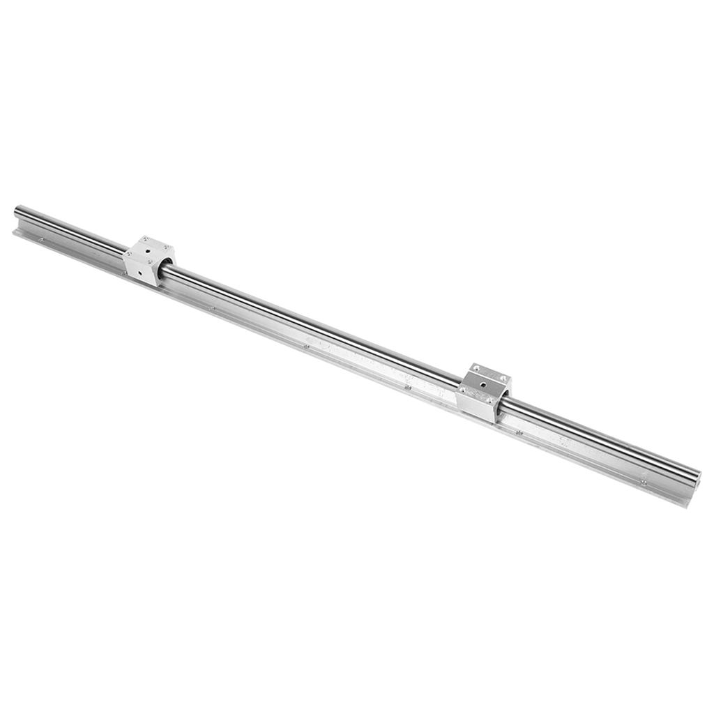 2pcs SBR20 1000mm Linear Slide Rail Shaft 4pcs SBR20UU Baring Slide Block