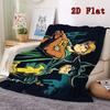 Scooby 2D Flat Pattern Flannel Blanket High quality All Seasons Warmth and Comfort Perfect for Christmas Gifts.MMT0918348