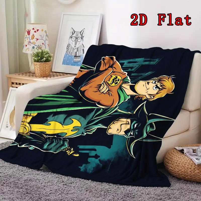 Scooby 2D Flat Pattern Flannel Blanket High quality All Seasons Warmth and Comfort Perfect for Christmas Gifts.MMT0918348
