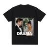 2026 Футболка с принтом The Drama Женская одежда Хлопок Высокого качества Футболки Модный Повседневный Футболки с круглым вырезом Графический принт Одежда для женщин Топы