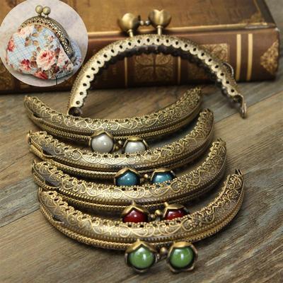 8,5 см DIY винтажное тиснение головы кошелек для монет рамка металлическая застежка клатч детали сумки DIY аксессуары для кошелька