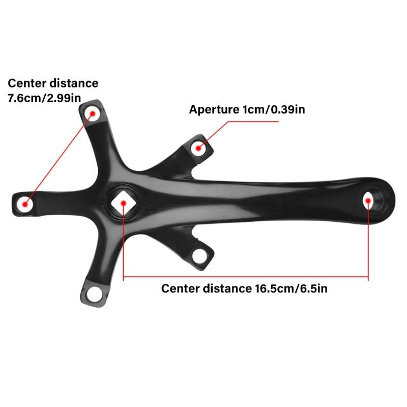 Горизонтальные шатуны велосипеда Правый Левый Шатунный механизм Велосипед Шатуны для модернизации центрального двигателя
