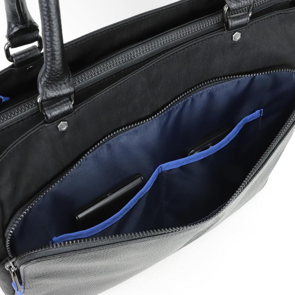 Lanvin en Bleu представляет двухстороннюю горизонтальную сумку-тоут, совместимую с 13,3-дюймовым ноутбуком, №. 513712 Черный