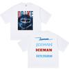 Мужская футболка с графическим принтом альбома Iceman рэпера Дрейка, винтажная, с коротким рукавом, хлопковая, для стритвира, подарки для фанатов