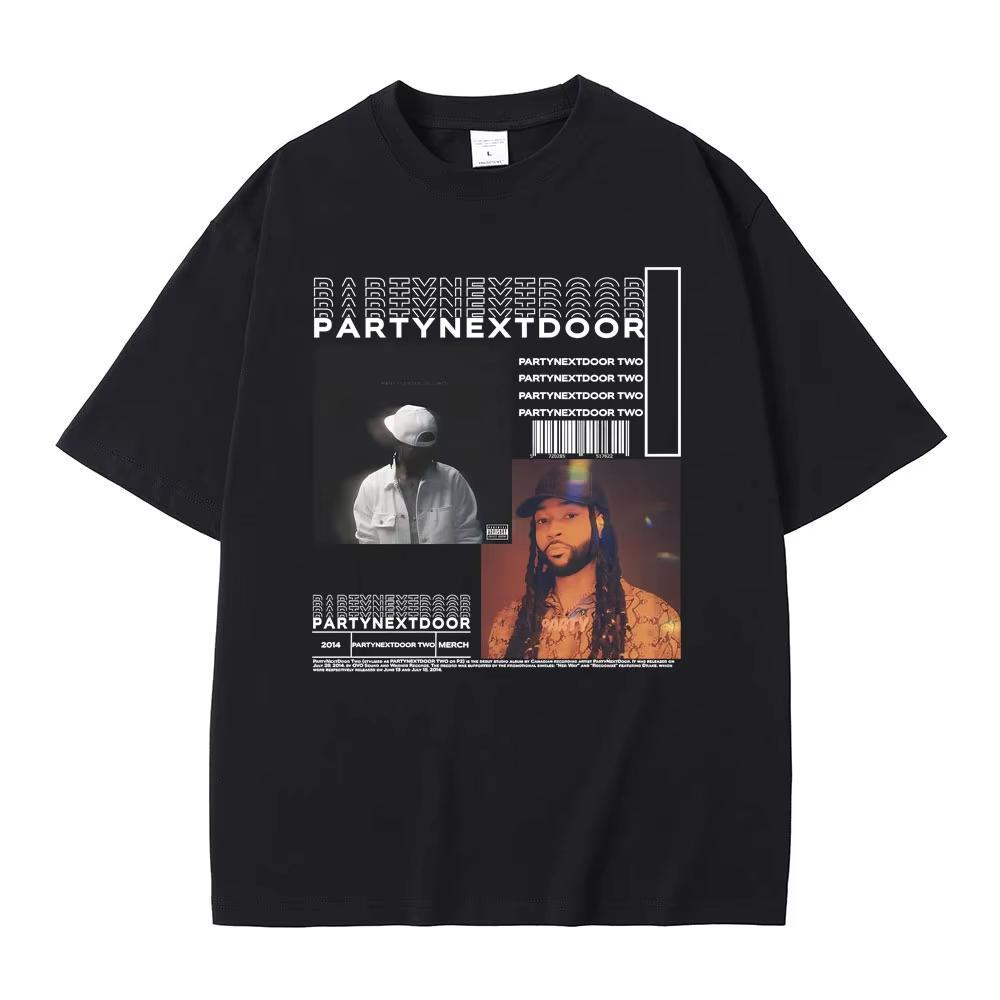Rapper Partynextdoor Двух Альбомный Графический Футболка Мужская Хип-Хоп Винтажные Печатные Футболки Мужские Женские Хлопковые Футболки Оверсайз Футболка...