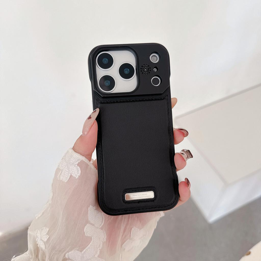Frameless aromatherapy mobile phone case is suitable for iPhone17promax leather Apple 16 anti-drop magnetic suction 15 protective case.