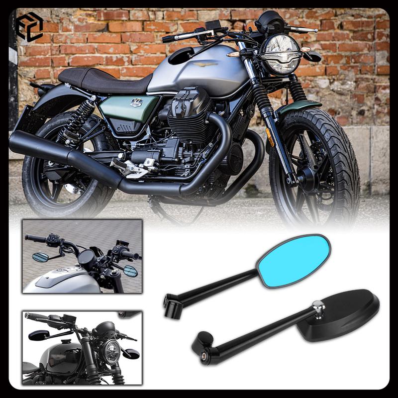 Мотоциклетное зеркало заднего вида из алюминиевого сплава Для MOTO GUZZI V7/ Stone / Special / Carbon / V9 Bobber / Roamer / Racer / V85 / V100