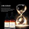 2 шт. 24-каратного золота сыворотка для лица с гиалуроновой кислотой, увлажняющая, укрепляющая, питающая, против старения, эссенция против морщин