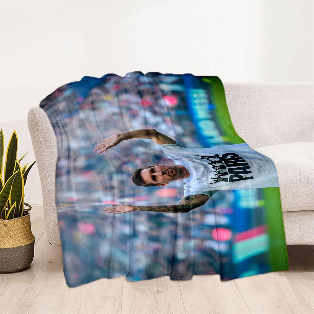 Football Player Jersey Blanket Ultra-Soft Suitable for Seaside Livingroom Picnics Four Seasons Universal Modern Gift for Travel Home Birthdays