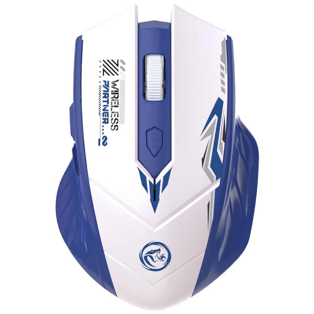 Wireless Luminous Gaming Mouse - Mecha Style Silent Bluetooth for Office & Esports