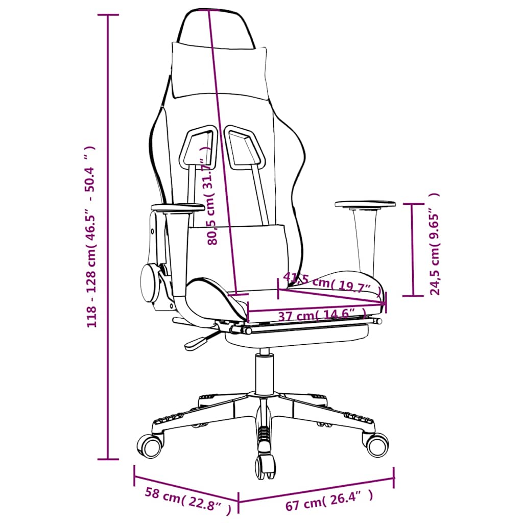 Gaming Chair with Massage Function and Footrest Black and Camouflage Artificial Leather