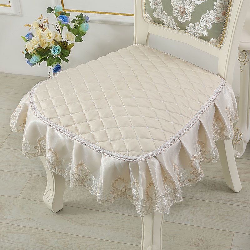 Элегантный кружевной декор 43*45 см, подушка для стула, противоскользящая подушка для сиденья в европейском стиле, домашний декор, обеденный офисный коврик