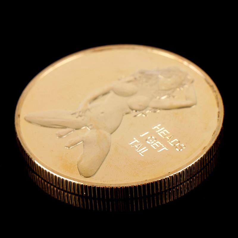 Двусторонняя сексуальная женская монета для взрослых, памятные монеты для счастливой девушки