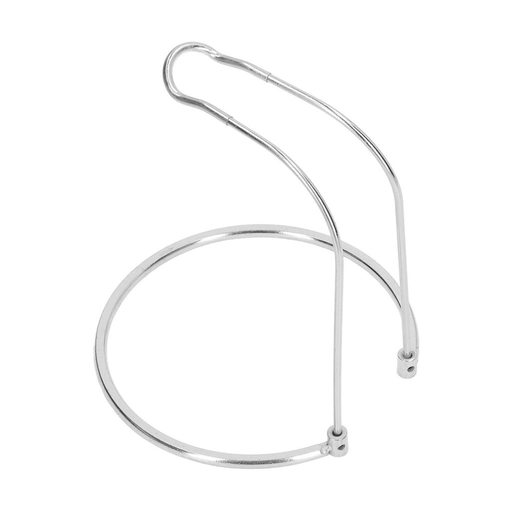   Reel Rack Stainless Steel Short Type U Shaped Upper Frame Round Base Lightweight Detachable Fishing Gear Stand