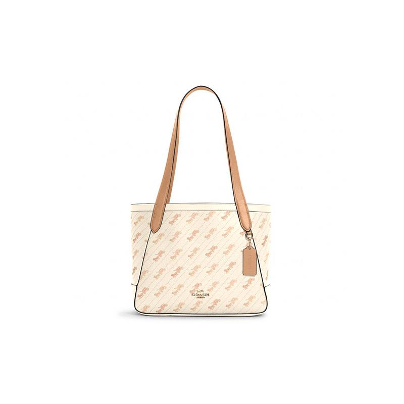 COACH handbag Tote 27 carriage presbyopia bottom gradient color artificial leather Tote bag Tote bag shopping bag shoulder medium size women's pink