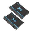 Зарядное устройство для экшн-камеры X4 с кабелем USB Type C, 3-слотовый зарядный концентратор, 2 сменных аккумулятора