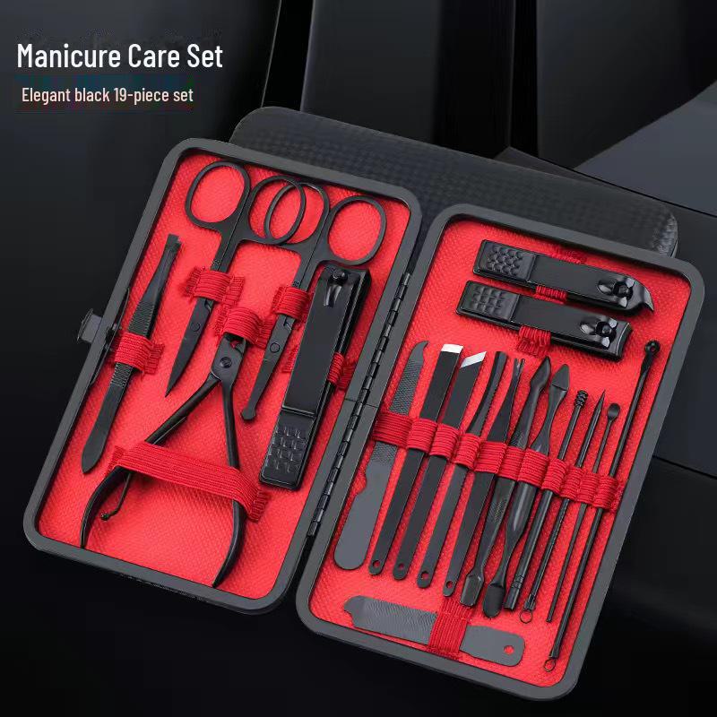 24-Piece Nail Clippers Set with Ear Picks and Pedicure Tools - High-Quality and Ready-Made Full Set