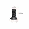 uxcell 50pcs M3.5 X 10mm Flat Head Screws, Phillips Head Fasteners, Black, for Laptops, PCs, TVs, Fans, Audio Switches